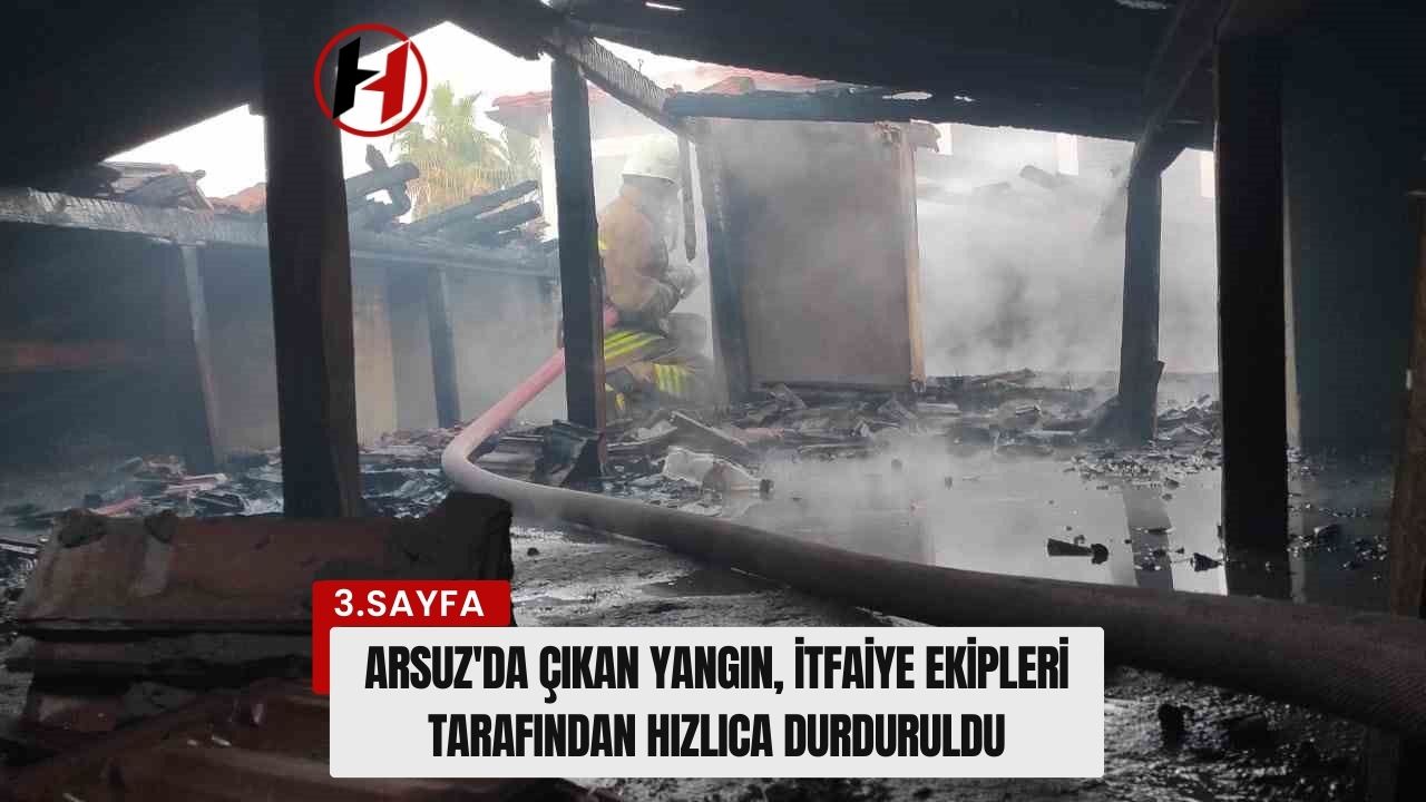 Arsuz'da Çıkan Yangın, İtfaiye Ekipleri Tarafından Hızlıca Durduruldu