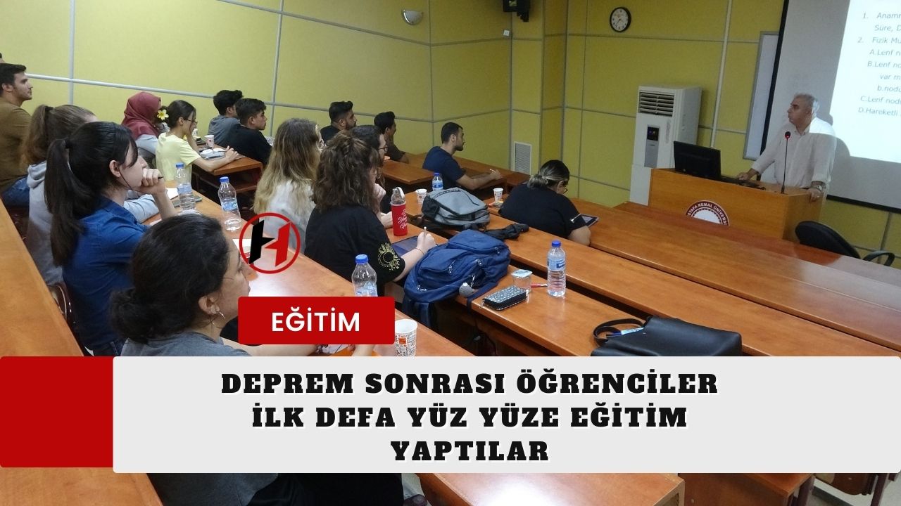 Deprem Sonrası Öğrenciler İlk Defa Yüz Yüze Eğitim Yaptılar