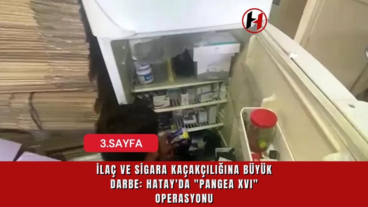 İlaç ve Sigara Kaçakçılığına Büyük Darbe: Hatay'da "PANGEA XVI" Operasyonu