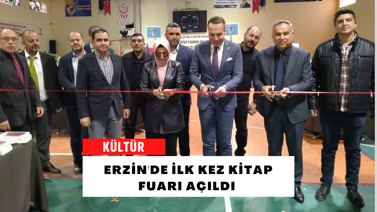 Erzin'de ilk kez kitap fuarı açıldı