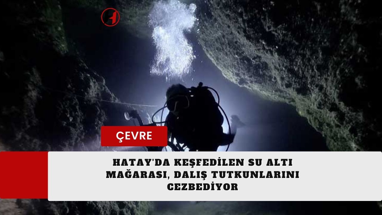 Hatay'da keşfedilen su altı mağarası, dalış tutkunlarını cezbediyor