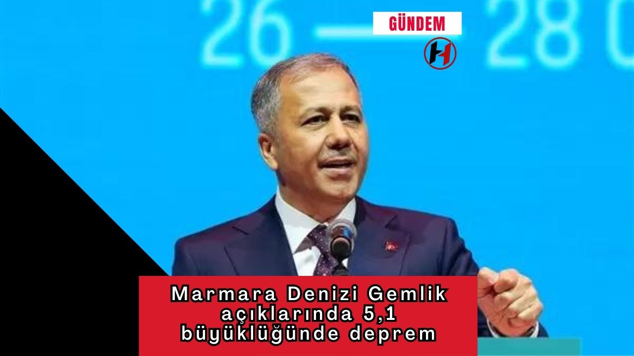 Marmara Denizi Gemlik açıklarında 5,1 büyüklüğünde deprem