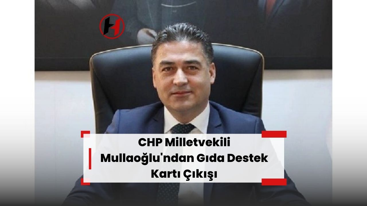 CHP Milletvekili Mullaoğlu'ndan Gıda Destek Kartı Çıkışı