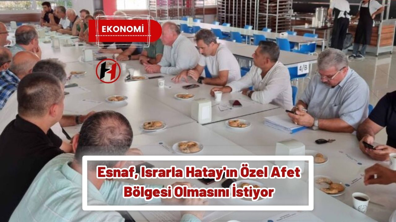 Esnaf, Israrla Hatay'ın Özel Afet Bölgesi Olmasını İstiyor