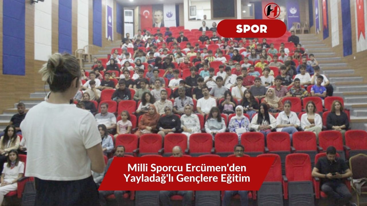 Milli Sporcu Ercümen'den Yayladağ'lı Gençlere Eğitim