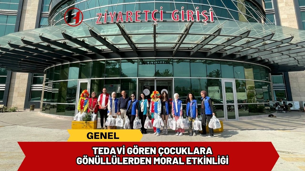 Tedavi Gören Çocuklara Gönüllülerden Moral Etkinliği