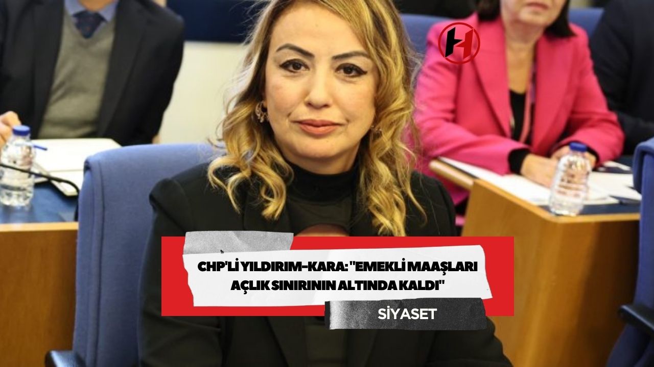CHP'li Yıldırım-Kara: "Emekli maaşları açlık sınırının altında kaldı"