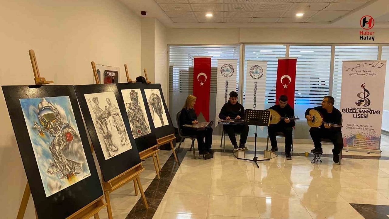 Hatay’da Öğrencilerden Sanat Dolu Bir Etkinlik: Resim Sergisi Açıldı