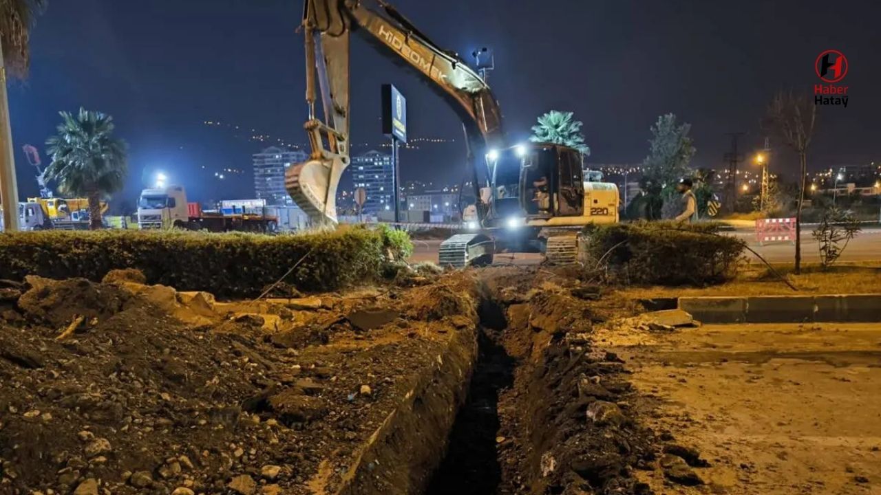 İskenderun Çay Mahallesi’nde Altyapı Çalışmaları 21 Saatte Tamamlandı