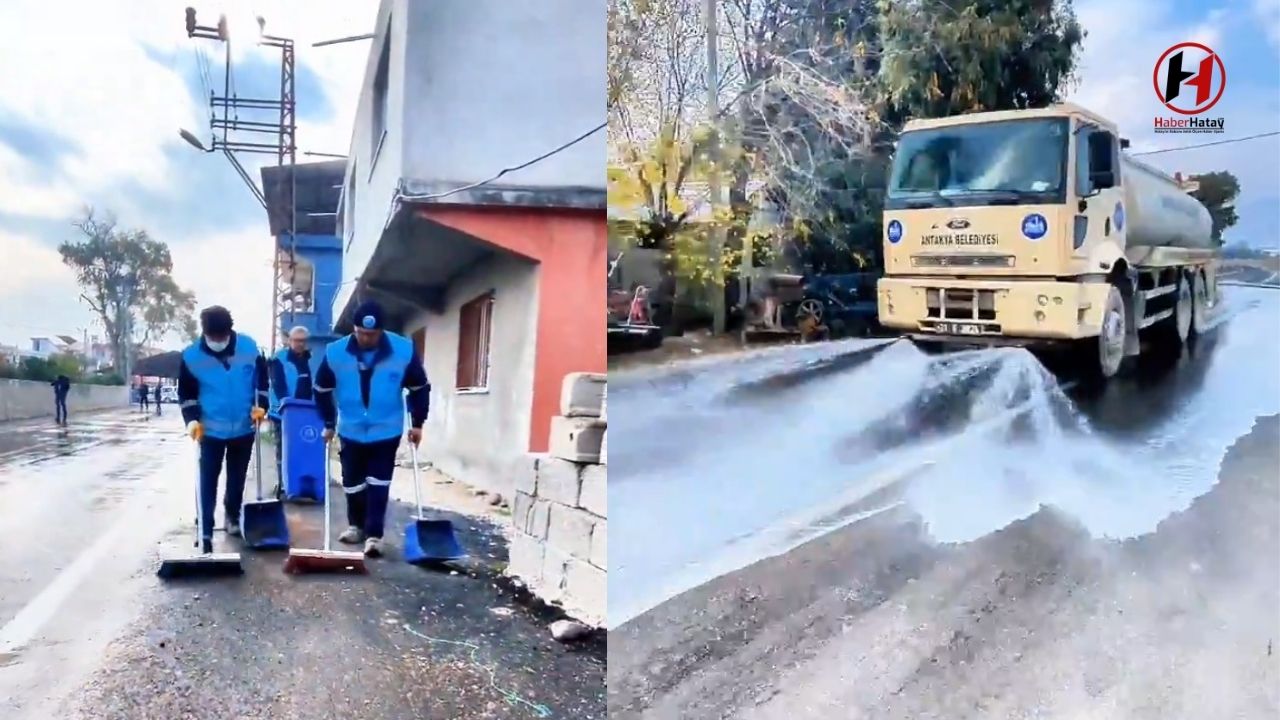 Antakya Belediyesi, Şehir Genelinde Aralıksız Temizlik Çalışmaları Sürdürüyor