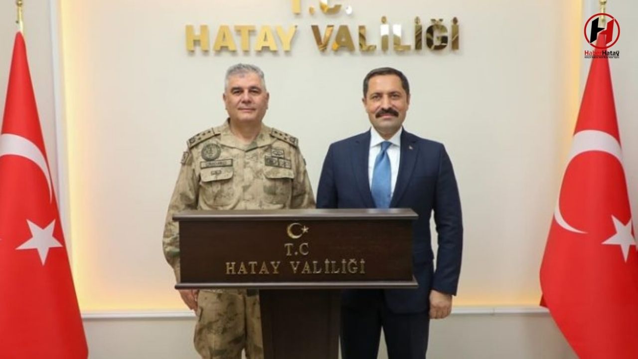 Orgeneral Ali Çardakcı, Hatay’da Vali Masatlı ile Görüştü