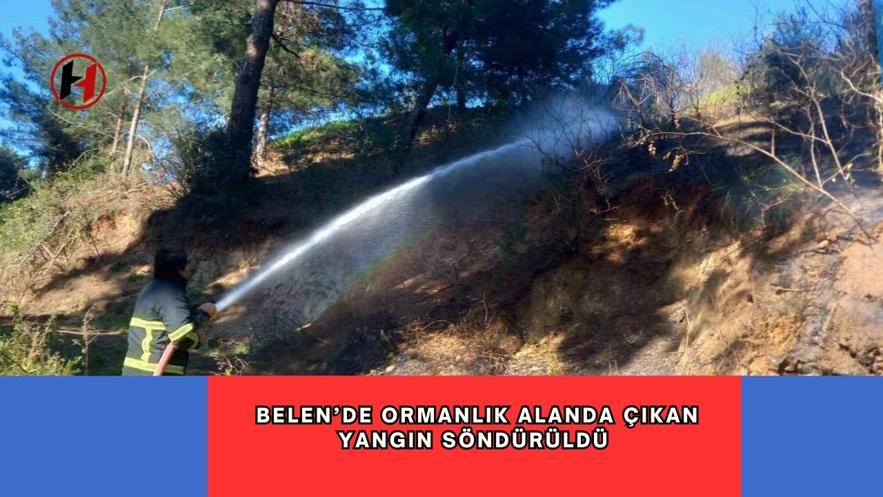 Belen’de ormanlık alanda çıkan yangın söndürüldü