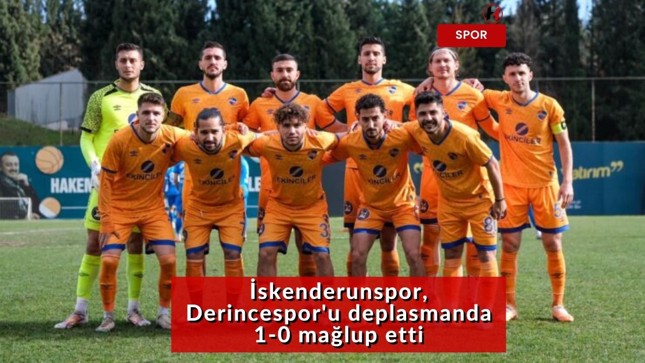 İskenderunspor, Derincespor'u deplasmanda 1-0 mağlup etti