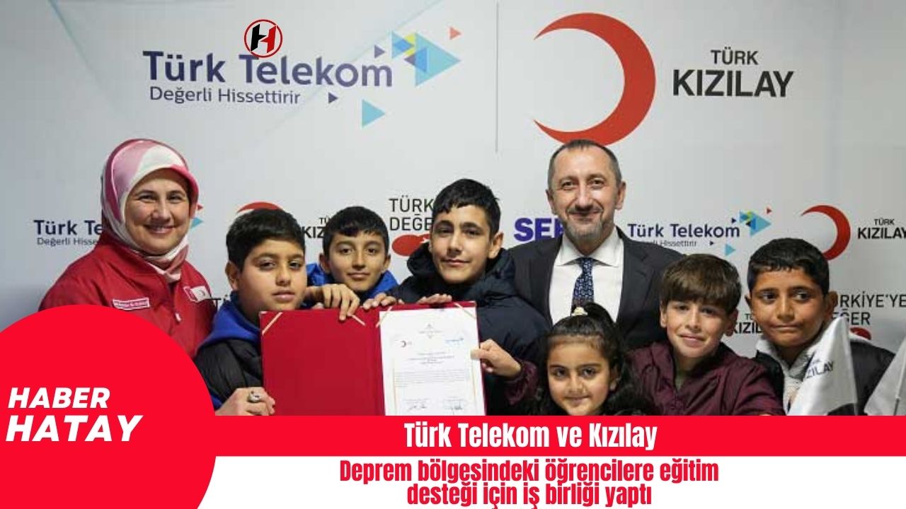 Türk Telekom ve Kızılay, deprem bölgesindeki öğrencilere eğitim desteği için iş birliği yaptı