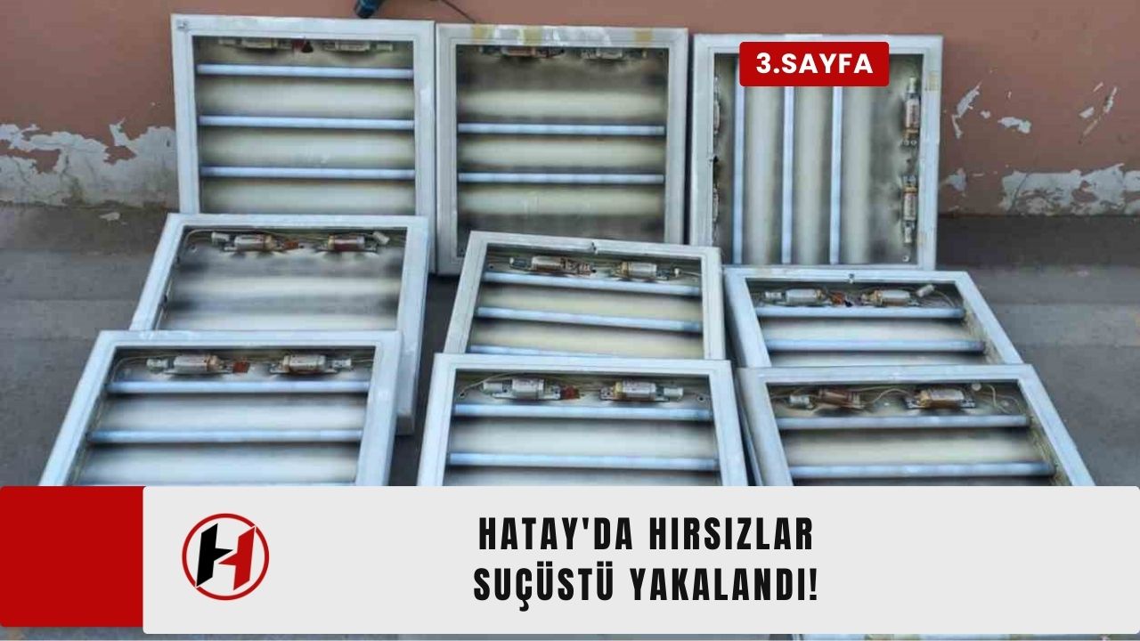 Hatay'da Hırsızlar Suçüstü Yakalandı!