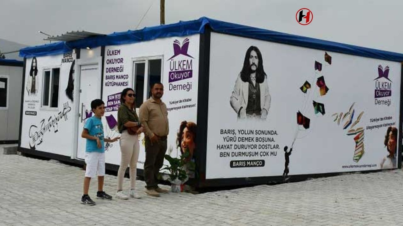 Hatay'da Depremzedelere Umut Işığı: Barış Manço Temalı Kütüphane Açıldı!