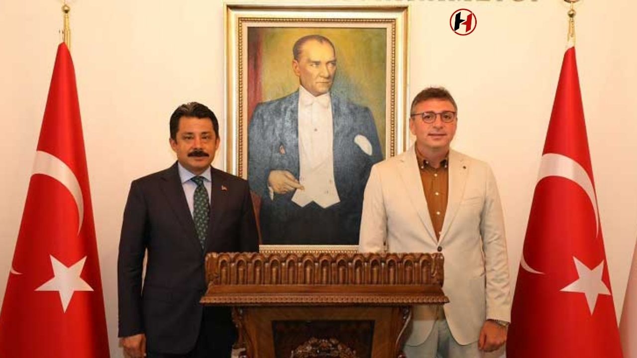 Mehmet Dönmez, Kaymakam Demiryürek'e İlk Ziyaretini Gerçekleştirdi