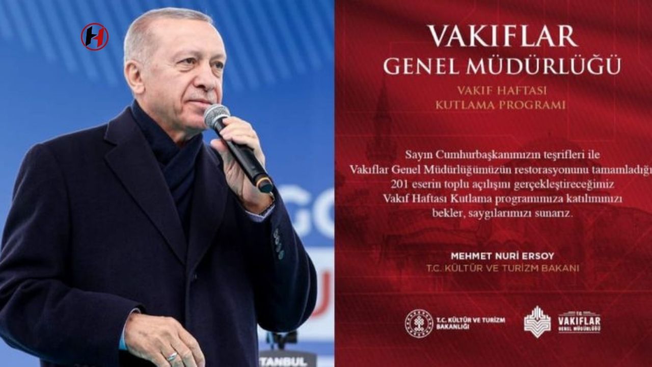 Cumhurbaşkanı Erdoğan'dan 201 Vakıf Eserin Toplu Açılışı: Sarımiye Camii de Yeniden Işıldıyor!