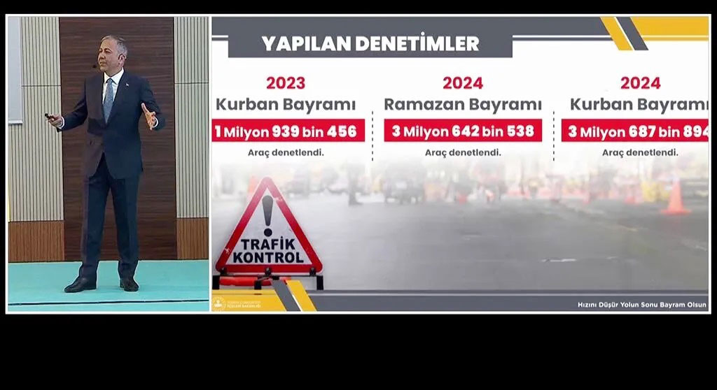 İçişleri Bakanı Ali Yerlikaya, 9 günlük Kurban Bayramı tatilinde meydana gelen trafik kazalarında 72 kişinin hayatını kaybettiğini, 12 bin 274 kişinin yaralandığını açıkladı. 