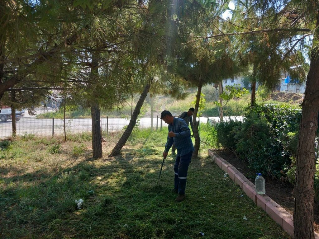 Antakya Belediyesi, şehir genelindeki park ve yeşil alanlarda bakım, onarım ve yenileme çalışmalarına hız verdi. Ekipler, çim biçme, ağaç budama ve oyun gruplarının tamirini de gerçekleştiriyor.