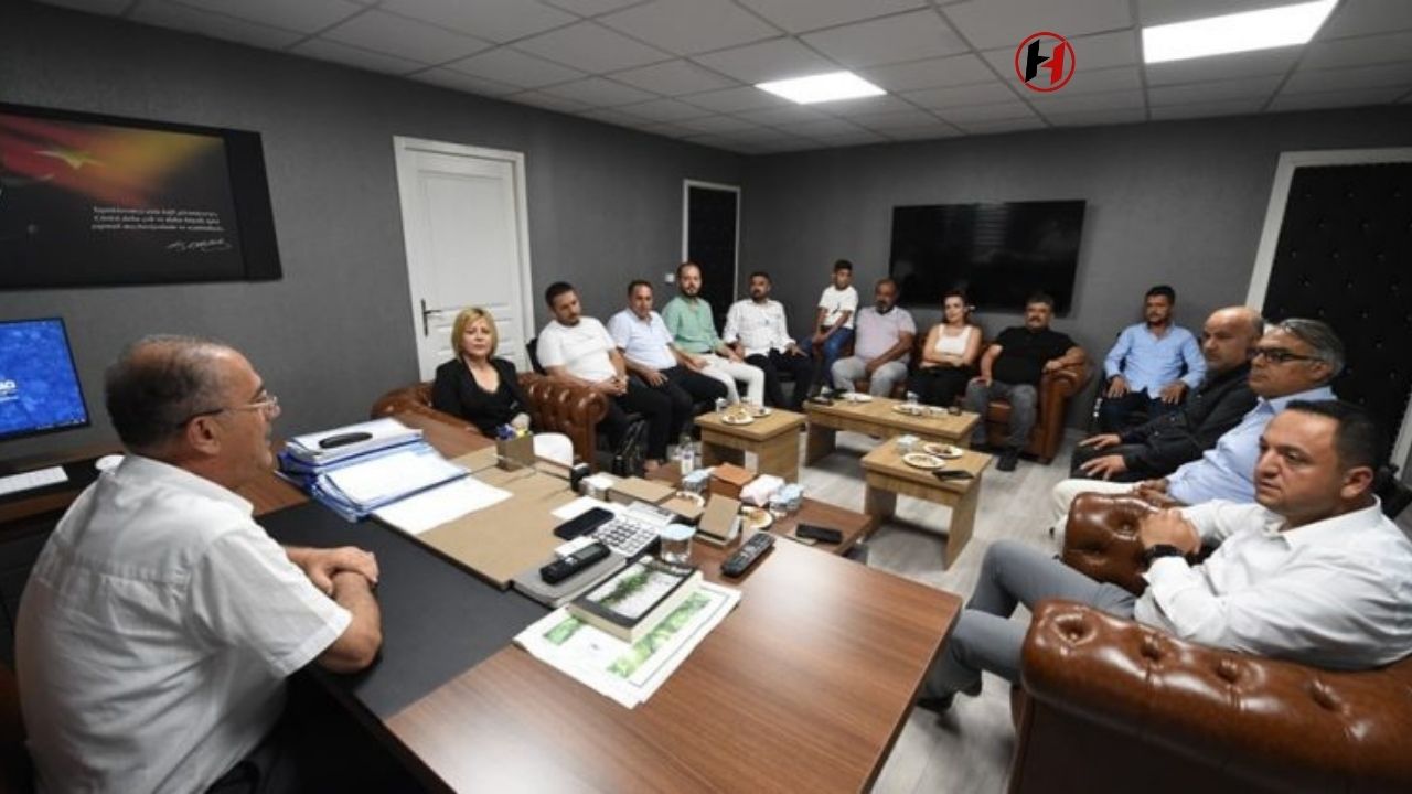 CHP Antakya İlçe Başkanı Ümit Kutlu'dan Antakya Belediye Başkanı İbrahim Naci Yapar'a Ziyaret
