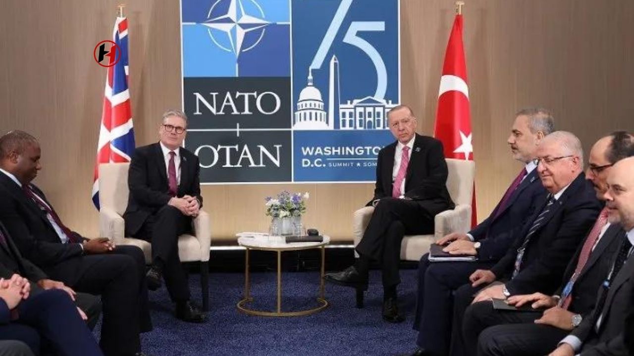 Cumhurbaşkanı Erdoğan, NATO Zirvesi'nde İngiltere ve Fransa Liderleri ile Görüştü