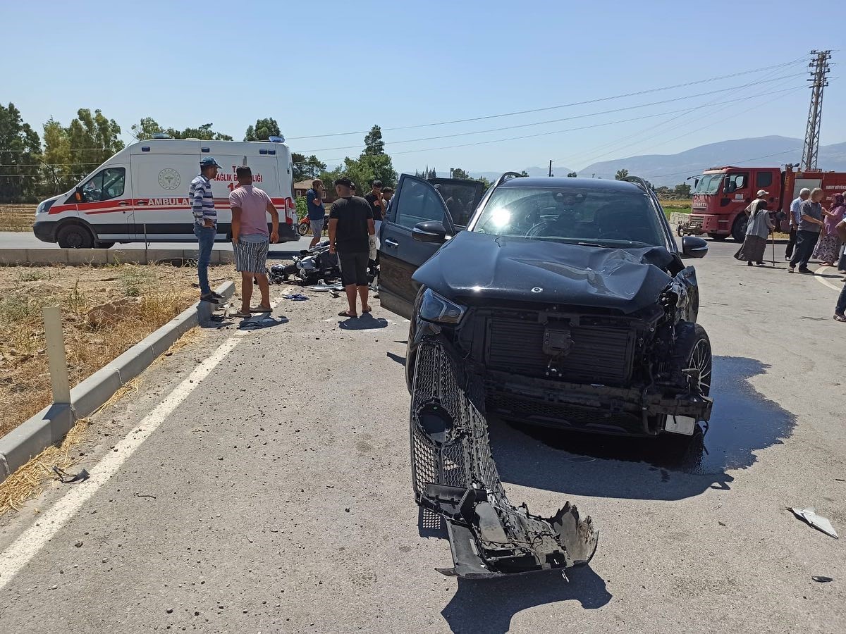 Lüks cip motosikletle çarpıştı: 1 kişi öldü, 1 kişi yaralandı