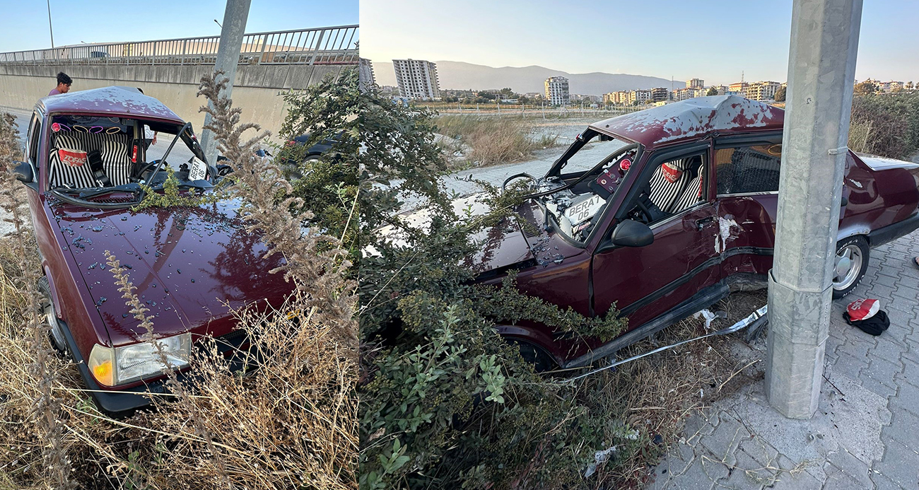 Tofaş kazada hurdaya döndü: 2 kişi yaralandı