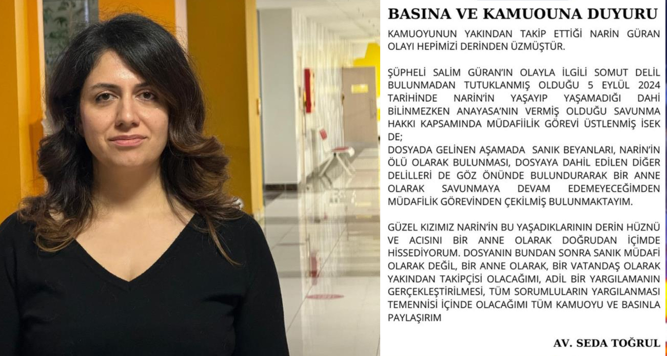 Narin Güran’ın tutuklu amcasının avukatı davadan çekildi