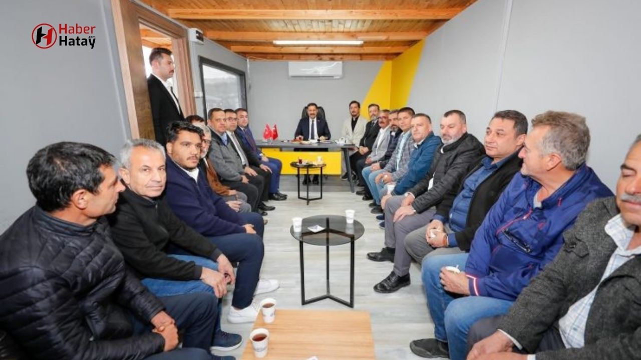 Hatay Valisi’nden Nakliyeciler Çarşısı’na sürpriz saha ziyareti