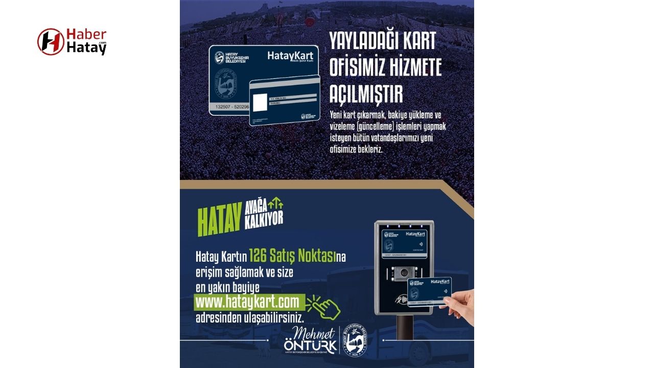 Yayladağı’nda Yeni Ulaşım Kart Ofisi Hizmete Girdi!